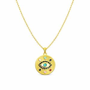 Gold Eye Necklace